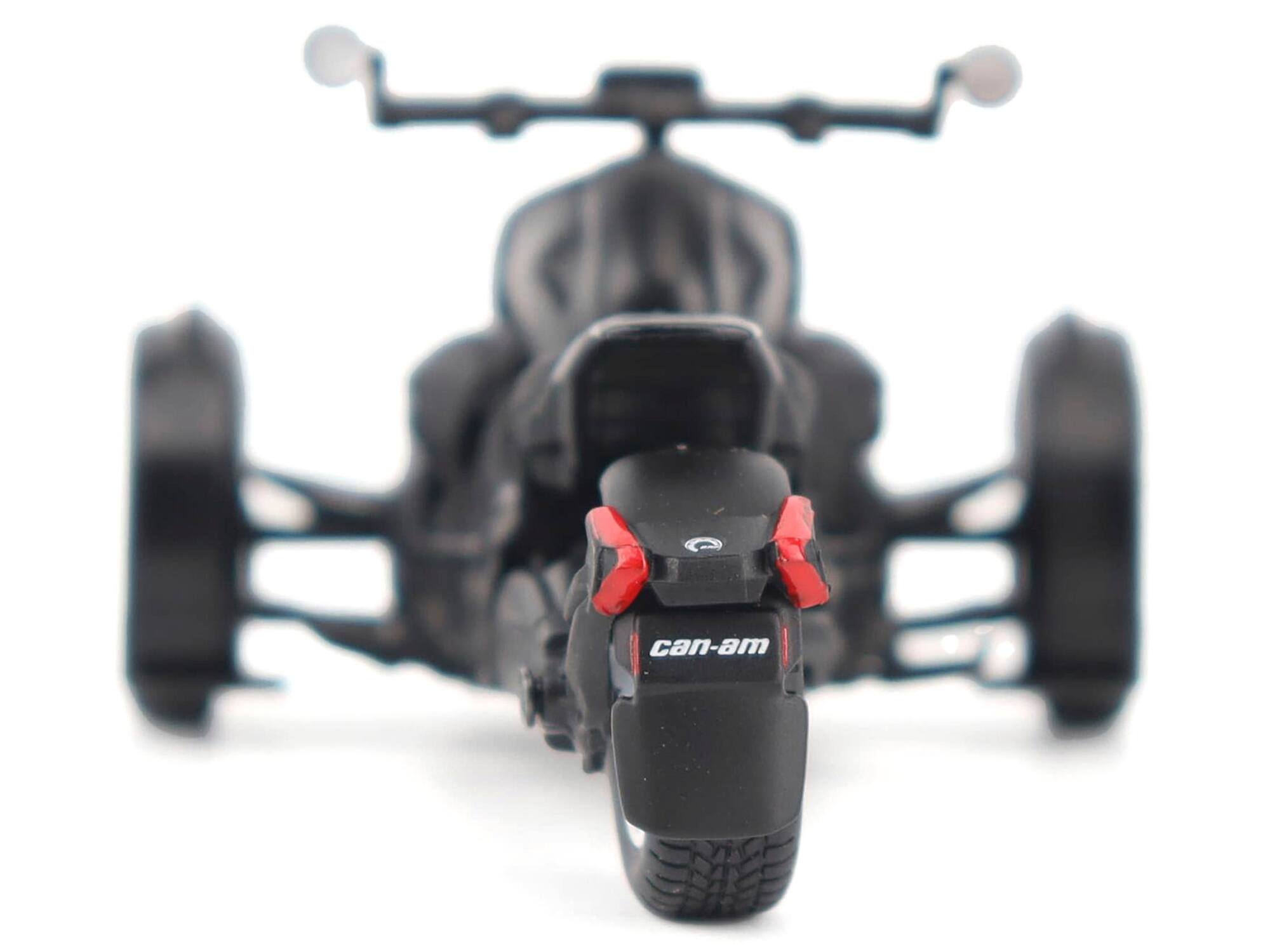 Alt View 4. BRP Models - Can-Am Ryker Rally 3-Wheel Motorcycle Ghost Black 1/32 Diecast Model by BRP Models.