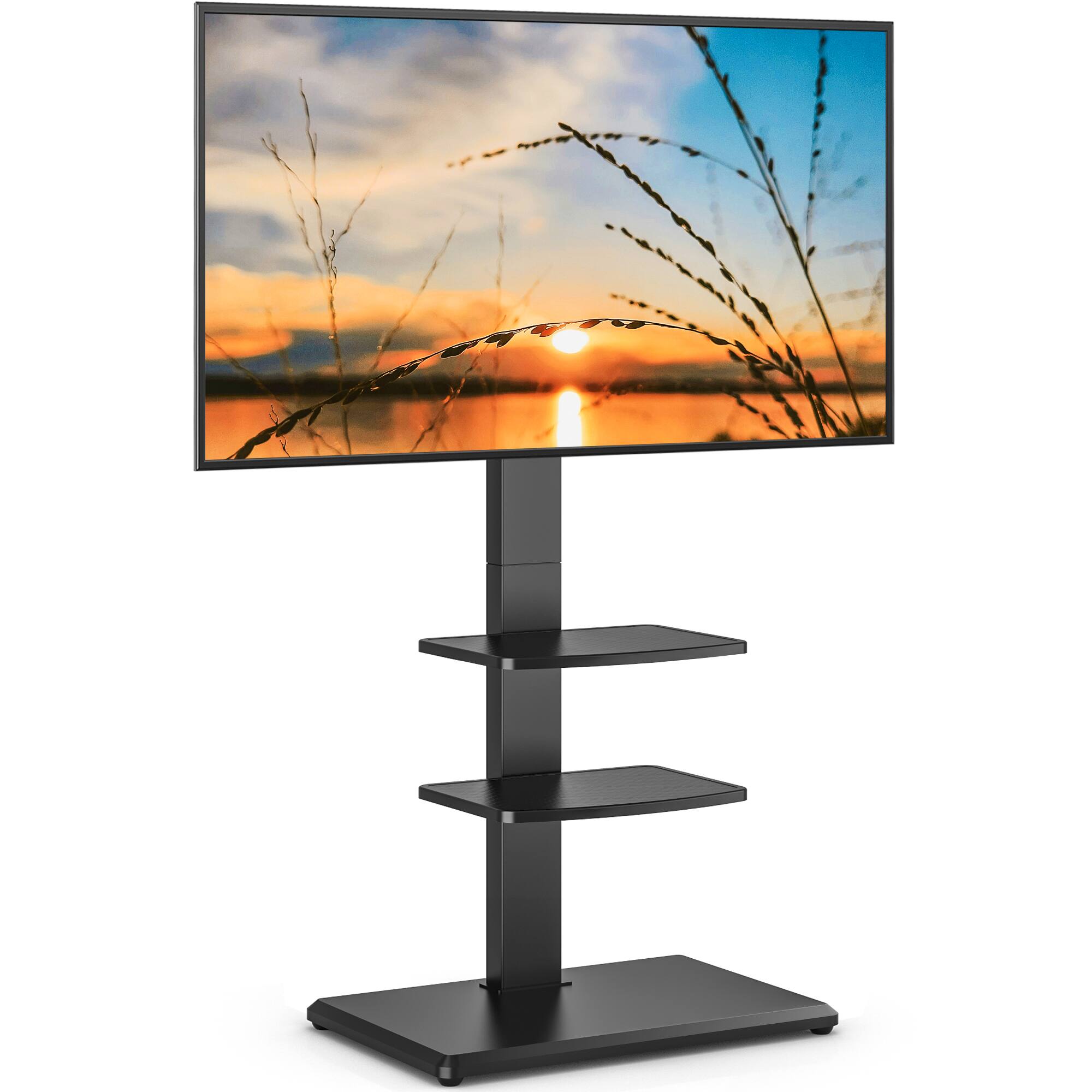 Front. Rfiver - Suitable for 34 to 75-inch televisions with power sockets - Black.