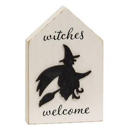 BreeBe - *Witches Welcome Silhouette Block - White, Black