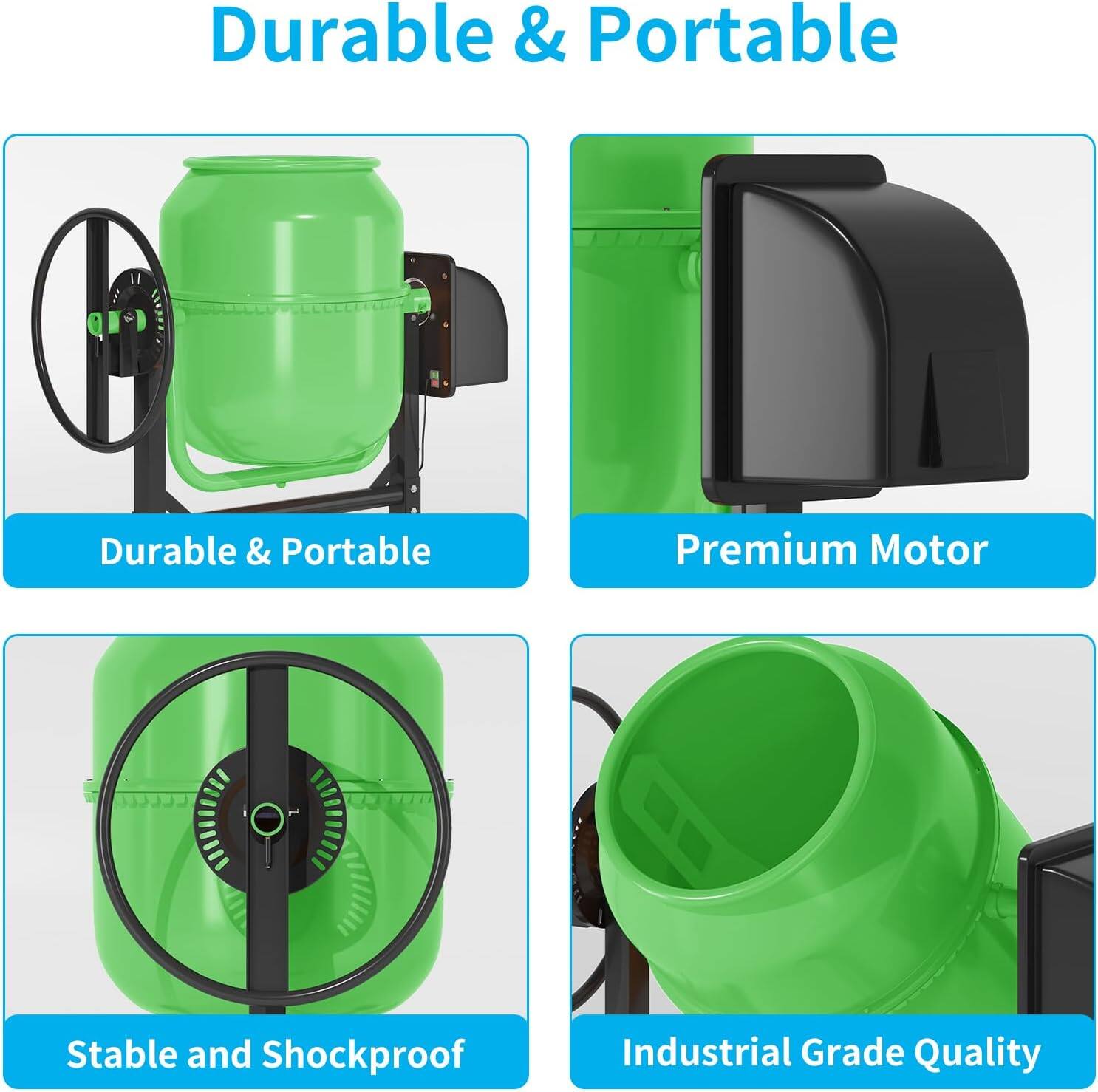- Durable & Portable
- Premium Motor
- Stable and Shockproof
- Industrial Grade Quality