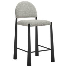Modway - Hayley Upholstered Fabric Counter Stool - Black
