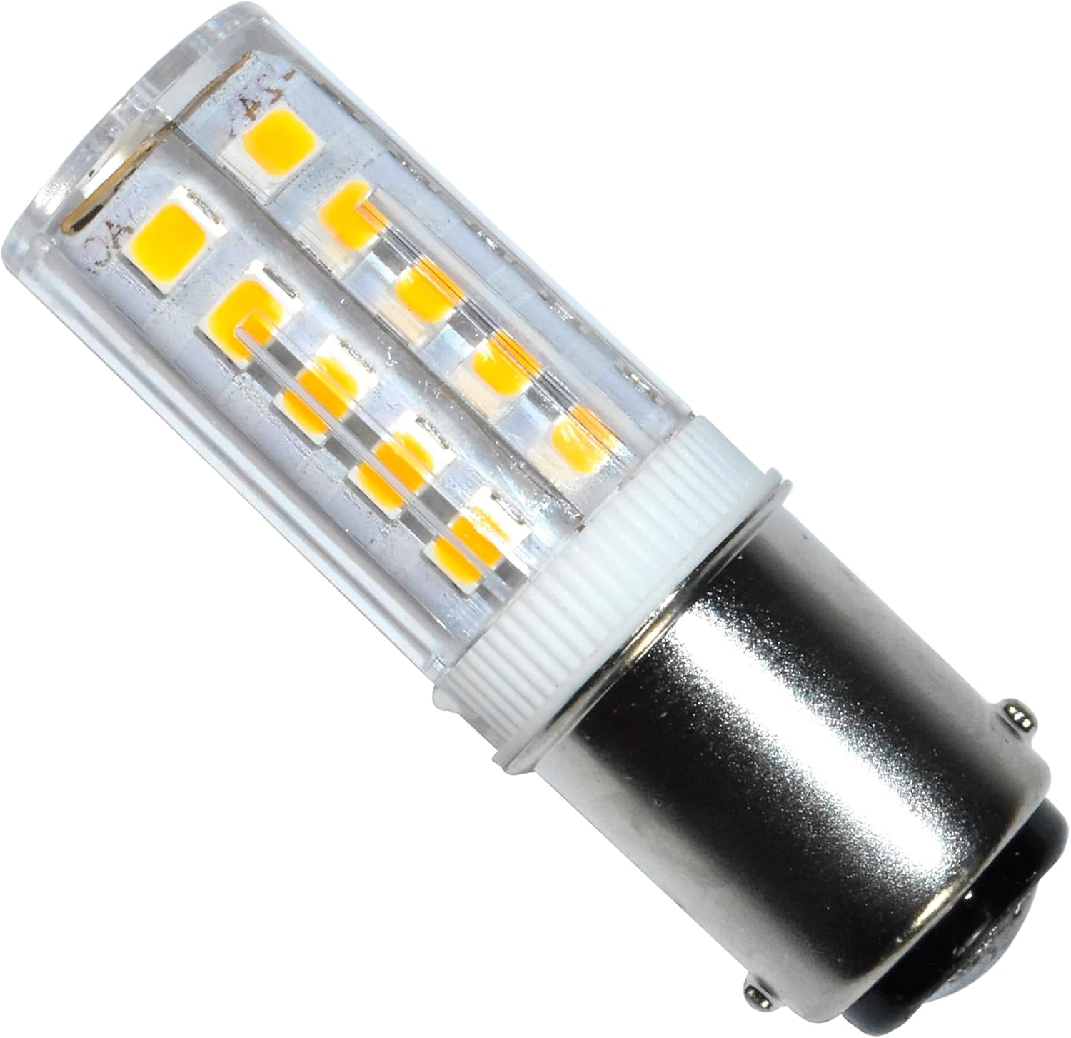 Alt View 5. HQRP - HQRP Navigation and Anchor Light Ba15d Bayonet Base 24LEDs Dual Contact SMD LED Bulb Warm White 12-24 Volt DC.