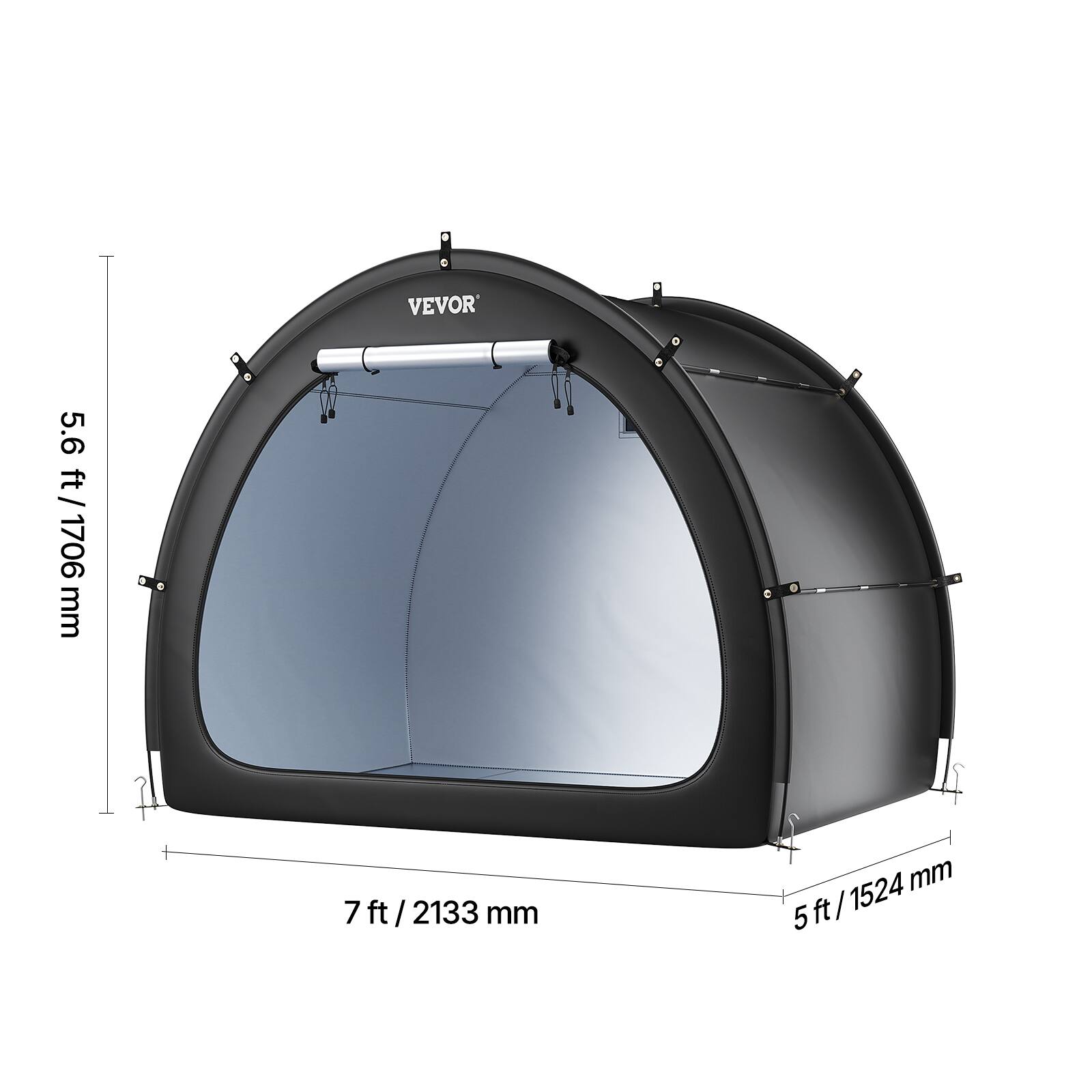 VEVOR 5.6 ft / 1706 mm
7 ft / 2133 mm
5 ft / 1524 mm