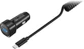 Insignia™ - 30W 4 ft. Car Charger Kit for Smartphones, Tablets and More - Black