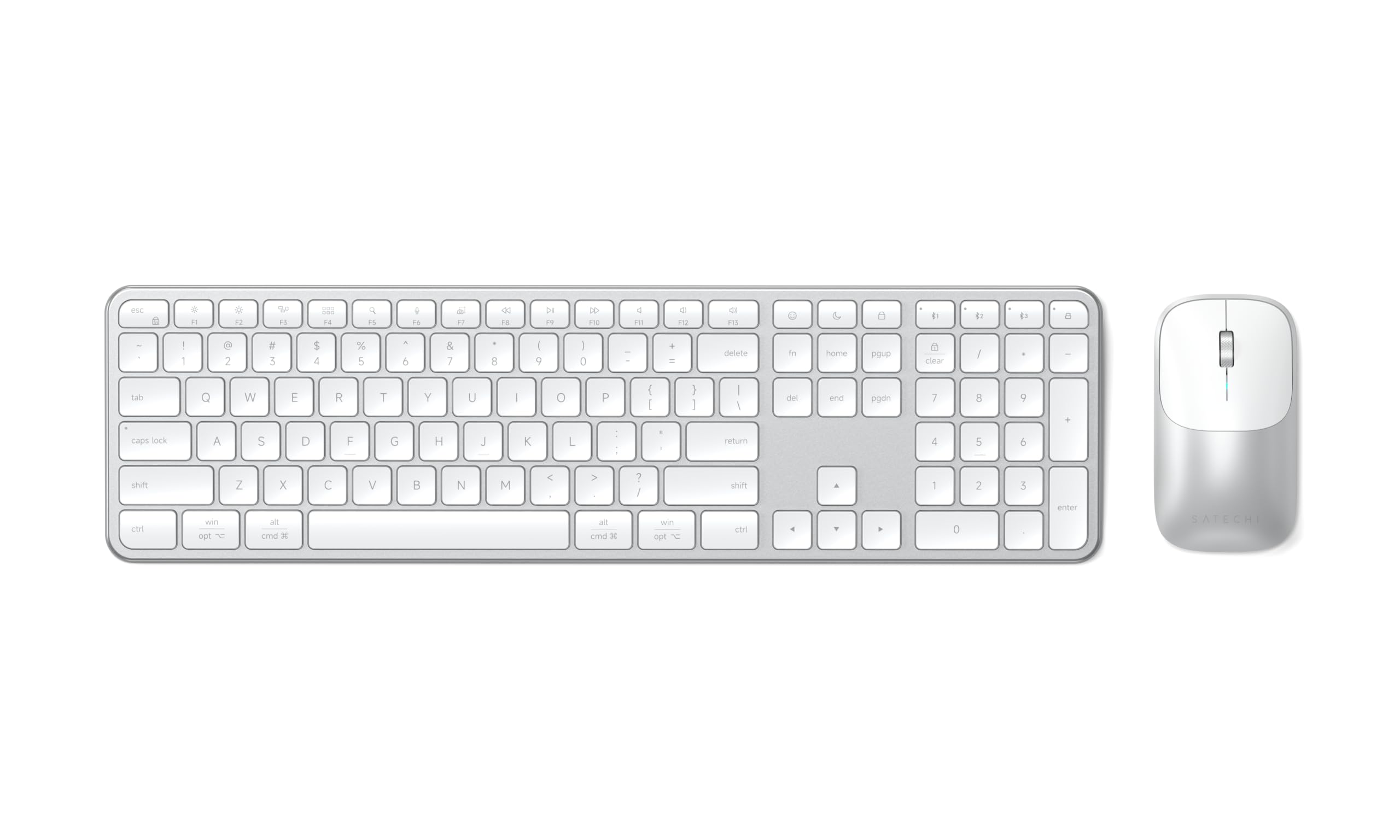 eSC "F2 %o 13 il 14 as 4 le . DO . DE 9 10 a N C N QI FIS E E" - I - @ 2 # 5 $ 4 % 5 - 6 & 7 B ( 9 I 0 . - delete fr home pgup 9 clear / - Ta tab Q w E R T Y U I o P 1 I } I | 1 del end ogdn 7 8 9 + caps lock A S D F G H J K L : - - d return 4 5 6 shit Z x V B M < > 7 1 shift + 1 2 3 cort win opt N al cmd x al cid x win opt ctrl E . 0 enter SATECHI