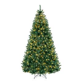 Best Choice Products - 6ft Pre-Lit Christmas Tree w/ Twinkling Artificial Pine Lighted Holiday Decor - Clear/White LEDs - Clear/White Lights