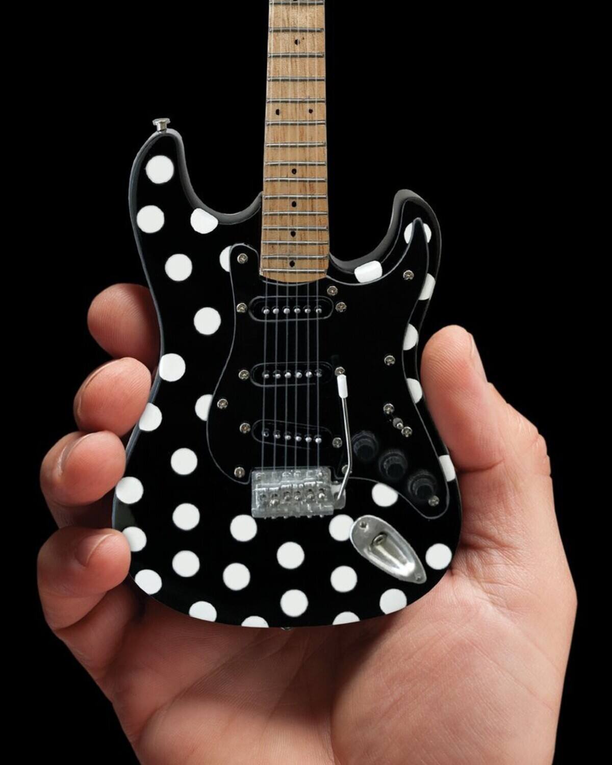 Alt View 3. Axe Heaven - Axe Heaven -Buddy Guy - Buddy Guy Fender Stratocaster W Polka Dot Finish Mini Guitar Replica - Collectibles - Multicolor.