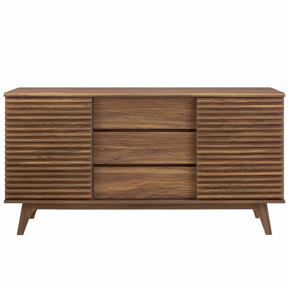 Back. Modway - Render 63" Sideboard Buffet Table or TV Stand - Brown.