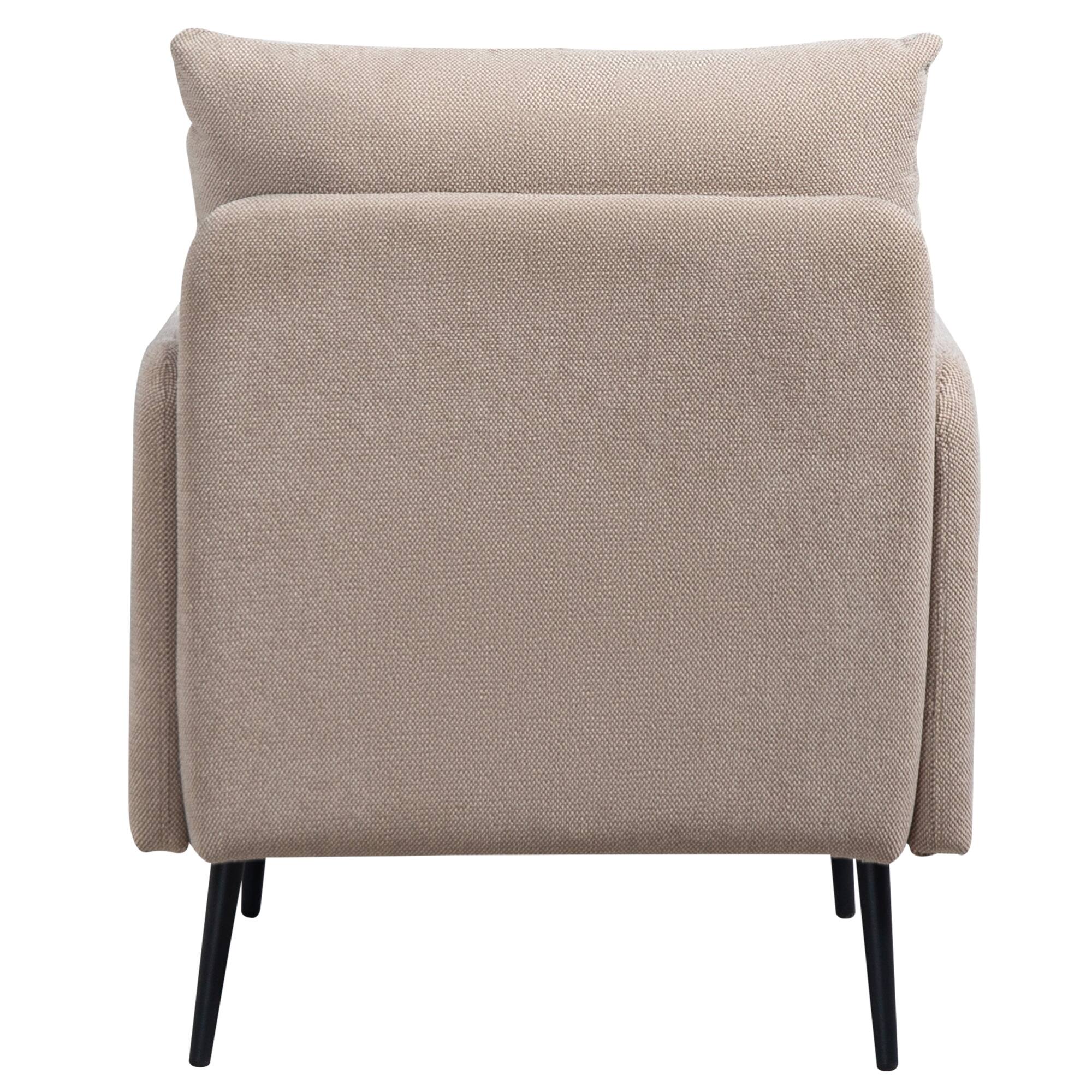 Alt View 10. GOODSILO - Modern Chenille Fabric Accent Chair with Sturdy Metal Legs for Living Room Bedroom or Dining Room - Coffee.