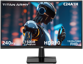 Titan army C24A1H 24 Inch Curved 240Hz Gaming Monitor, VA FHD Titan army C24A1H 24 Inch Curved 240Hz Gaming Monitor, VA FHD
