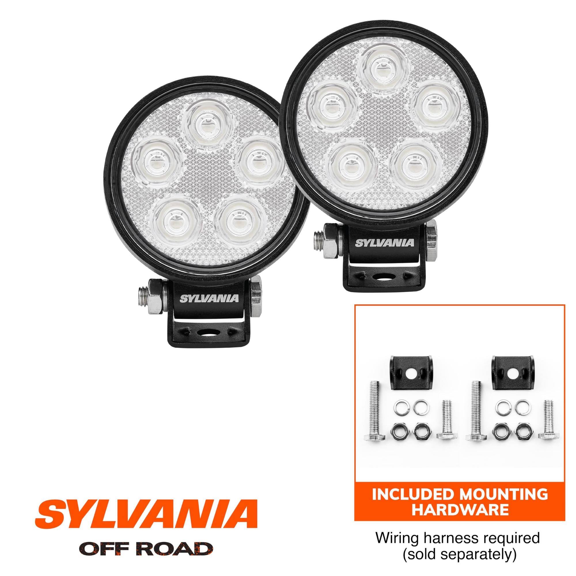 SYLVANIA OFF ROAD  
INCLUDED MOUNTING HARDWARE  
Wiring harness required (sold separately)