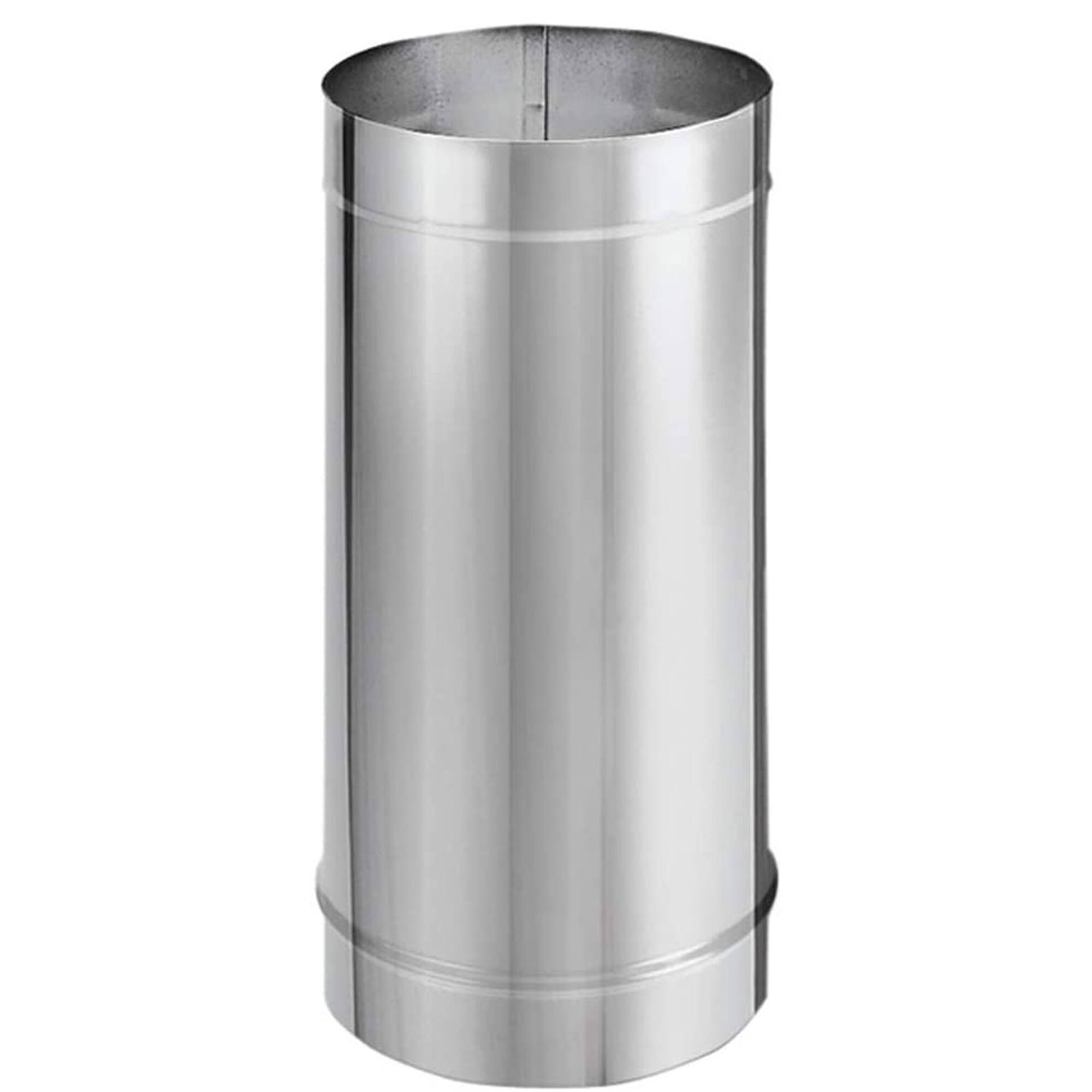 Alt View 4. DuraVent - DuraVent DuraBlack 6DBK-12SS 12 x 6 Inch Stainless Steel Single Wall Stove Pipe.