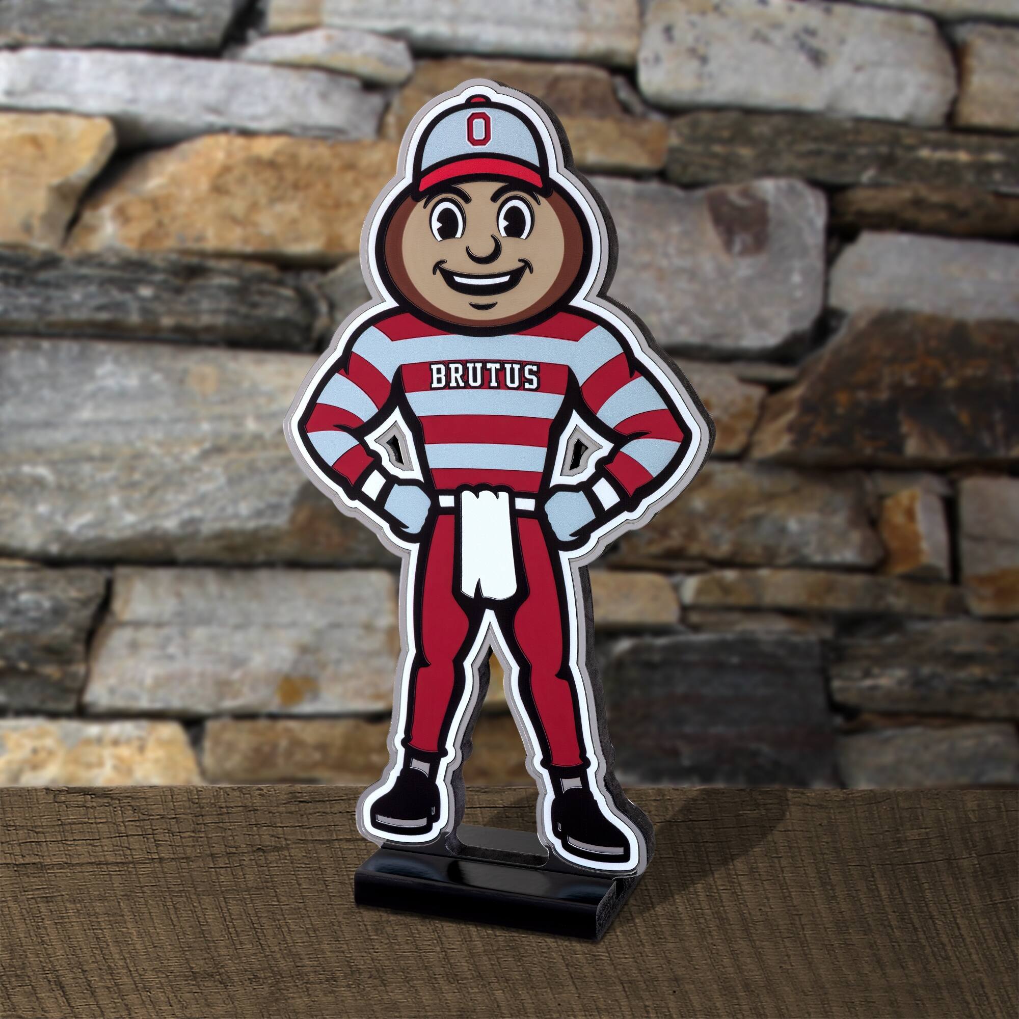 Alt View 3. Sporticulture - Ohio State Buckeyes LED Infinity Logo Light - Red.