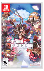 D NINTENDO SWITCH. TOWER AND THE GUARDIANS OF THE SACRED TREE EVERYONE 10+ D 10+ ESRB BANDAI NAMCO