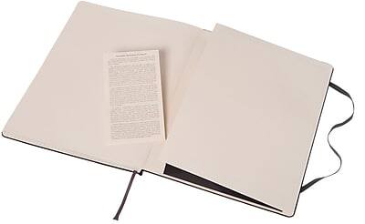 Alt View 4. Moleskine - Moleskine Classic Hard Cover Notebook, 7.5" x 9.75", Square Ruled, Black (895292XX) - Black.