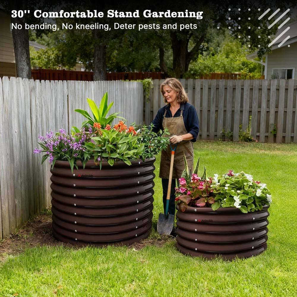 30" Comfortable Stand Gardening  
No bending, No kneeling, Deter pests and pets
