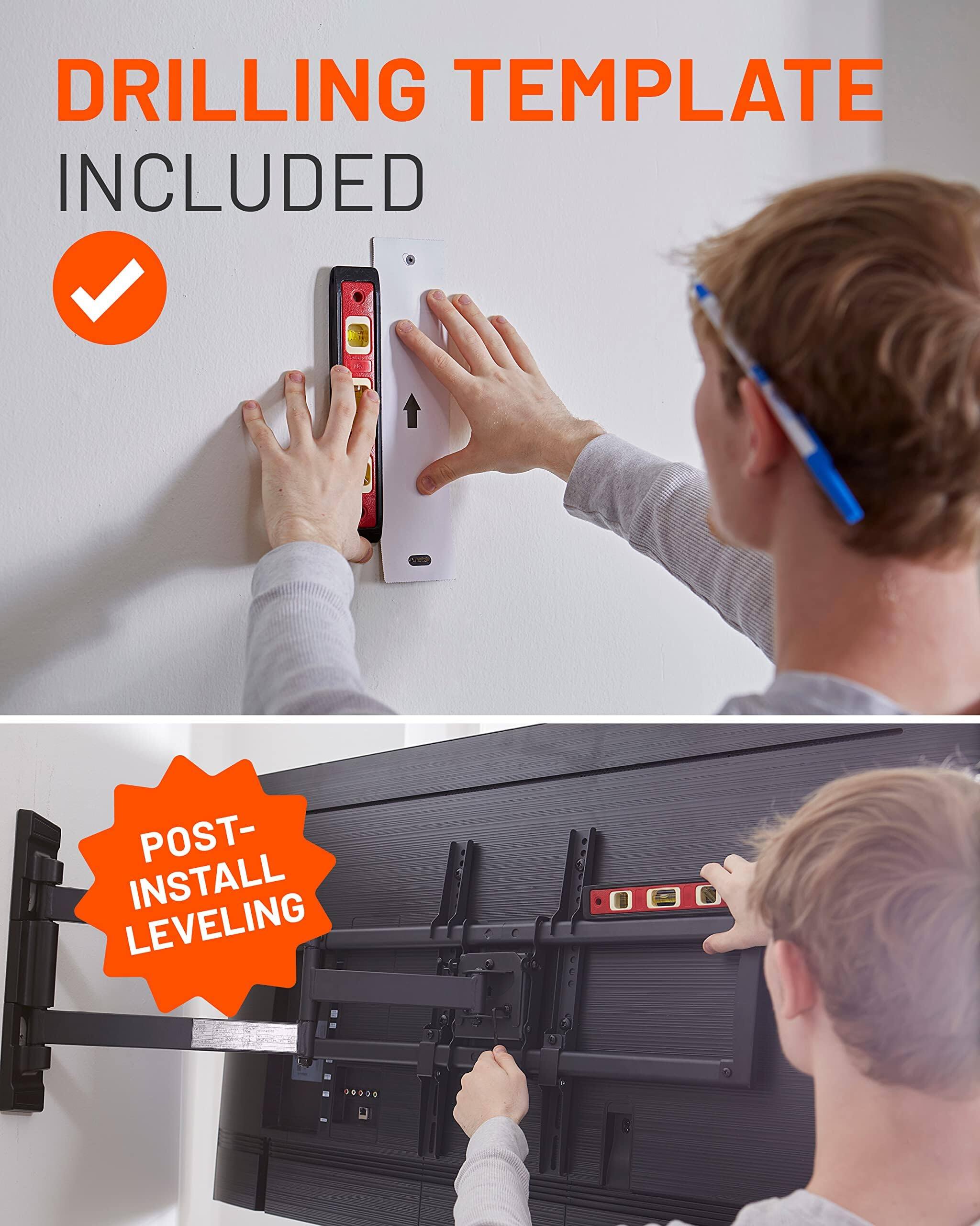 DRILLING TEMPLATE INCLUDED
POST-INSTALL LEVELING