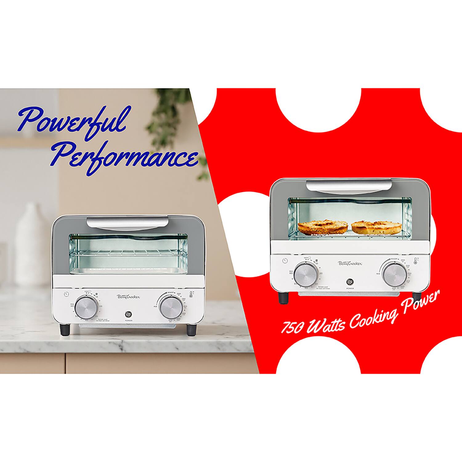Powerful Performance  
750 Watts Cooking Power