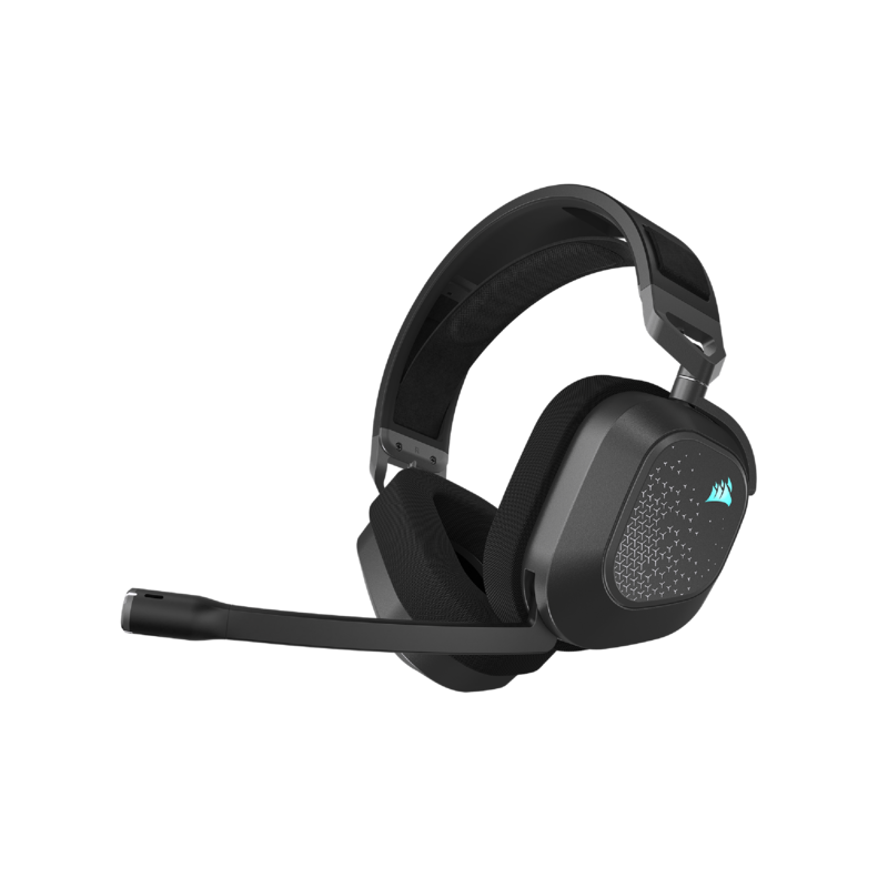 CORSAIR - HS80 v2 Max Wireless Gaming Headset with 2.4GHz + Bluetooth Simultaneous for PC, PS5, PS4, Switch, Mobile - Steel Gray
