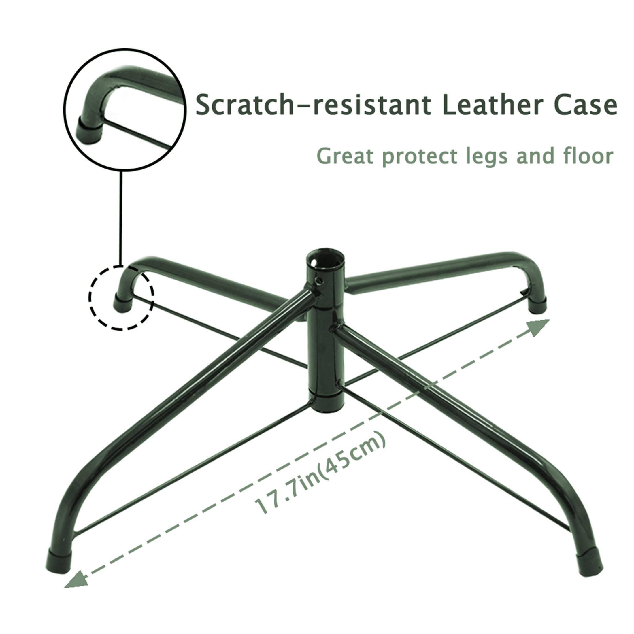 Scratch-resistant Leather Case  
Great protect legs and floor  
17.7in (45cm)