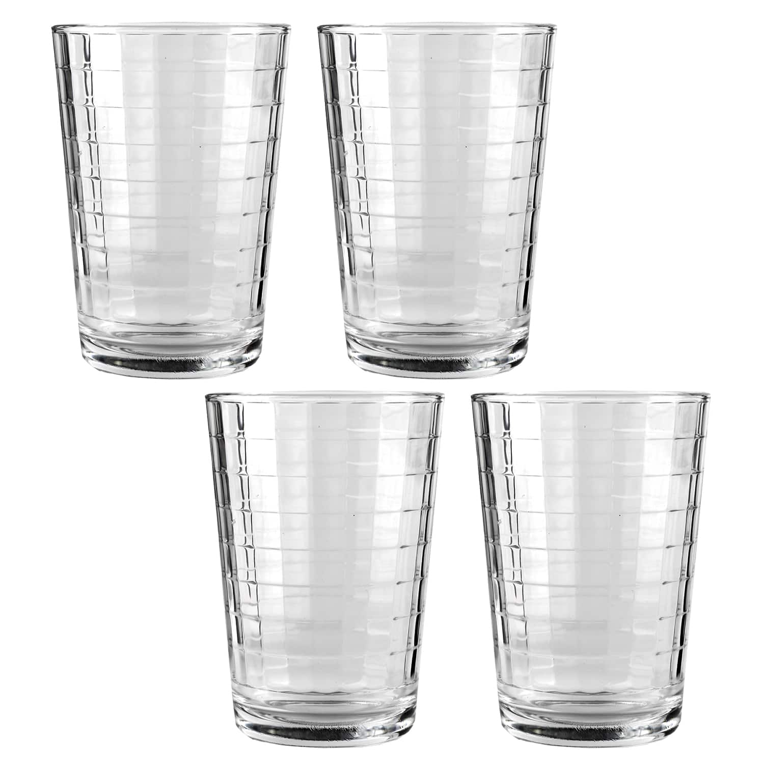 Jay Import - MatrixSet of 4 Juice Glasses 7 OZ - Clear