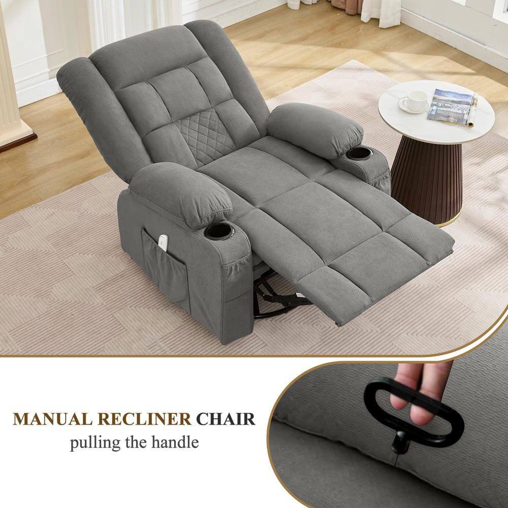 MANUAL RECLINER CHAIR  
pulling the handle