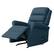 Angle. ProLounger - Lameur Left Handed Stitch-Tufted Rocker Recliner - Caribbean Blue.