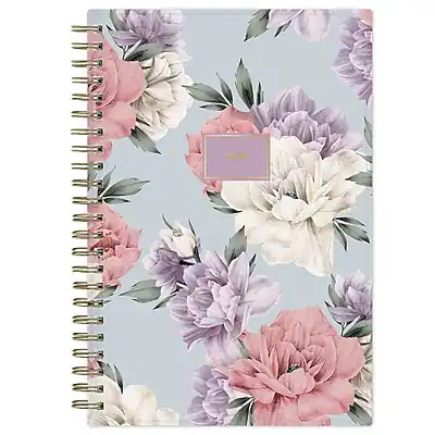 Front. Blue Sky - 2026 Blue Sky Tula Floral 5" x 8" Weekly & Monthly Planner, Plastic Cover (143974-26) - Multicolored.