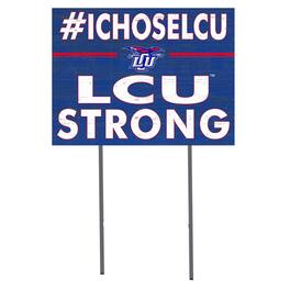Jardine - Lubbock Christian Chaparral 18'' x 24'' I Chose Lawn Sign - Blue