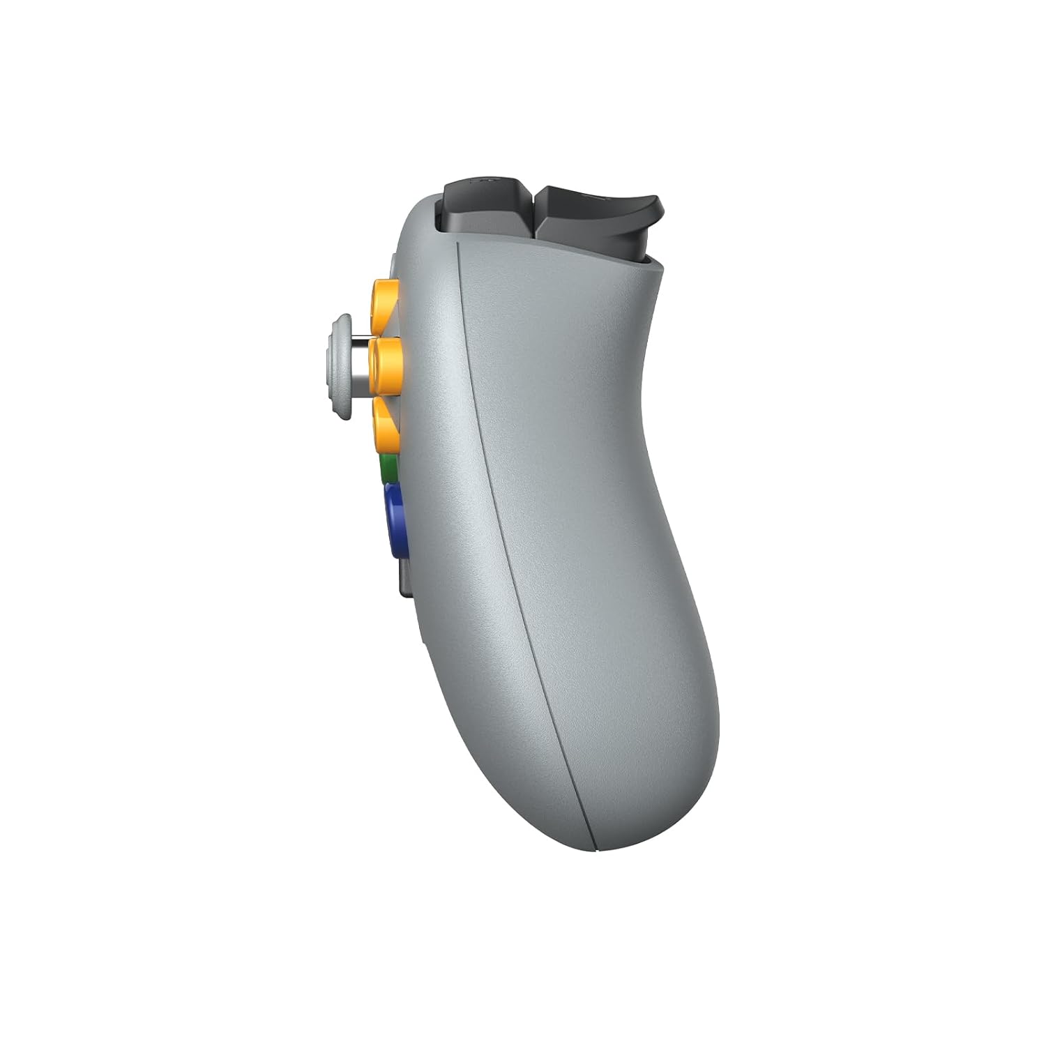 Back. 8BitDo - 8Bitdo 64 Bluetooth Controller for Analogue 3D, Switch, Switch 2, Windows, and Android (Grey) - Grey.