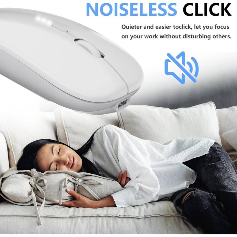 NOISELESS CLICK  
Quieter and easier to click, let you focus on your work without disturbing others.