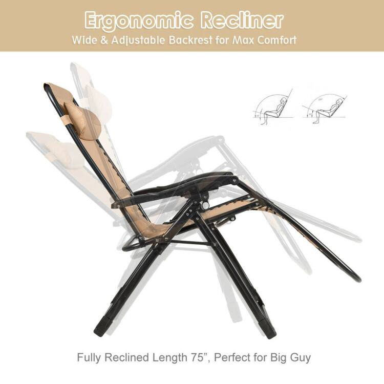 Ergonomic Recliner  
Wide & Adjustable Backrest for Max Comfort  
Fully Reclined Length 75", Perfect for Big Guy