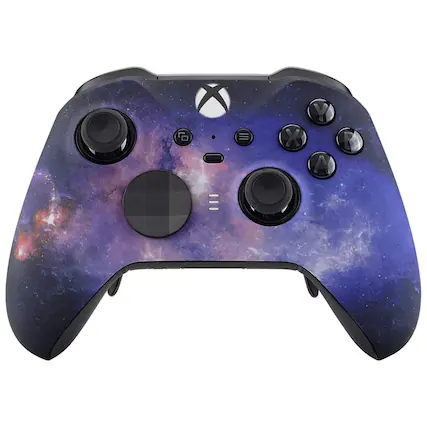 Front. Custom Controllerzz - Custom Elite Series 2 Wireless Controller for Xbox Series X, Xbox Series S, Xbox One - Galaxy.