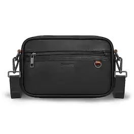 Champs - Onyx Collection Leather Camera Bag - Black