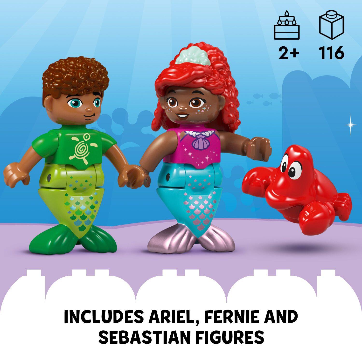 2+ 116 INCLUDES ARIEL, FERNIE AND SEBASTIAN FIGURES
