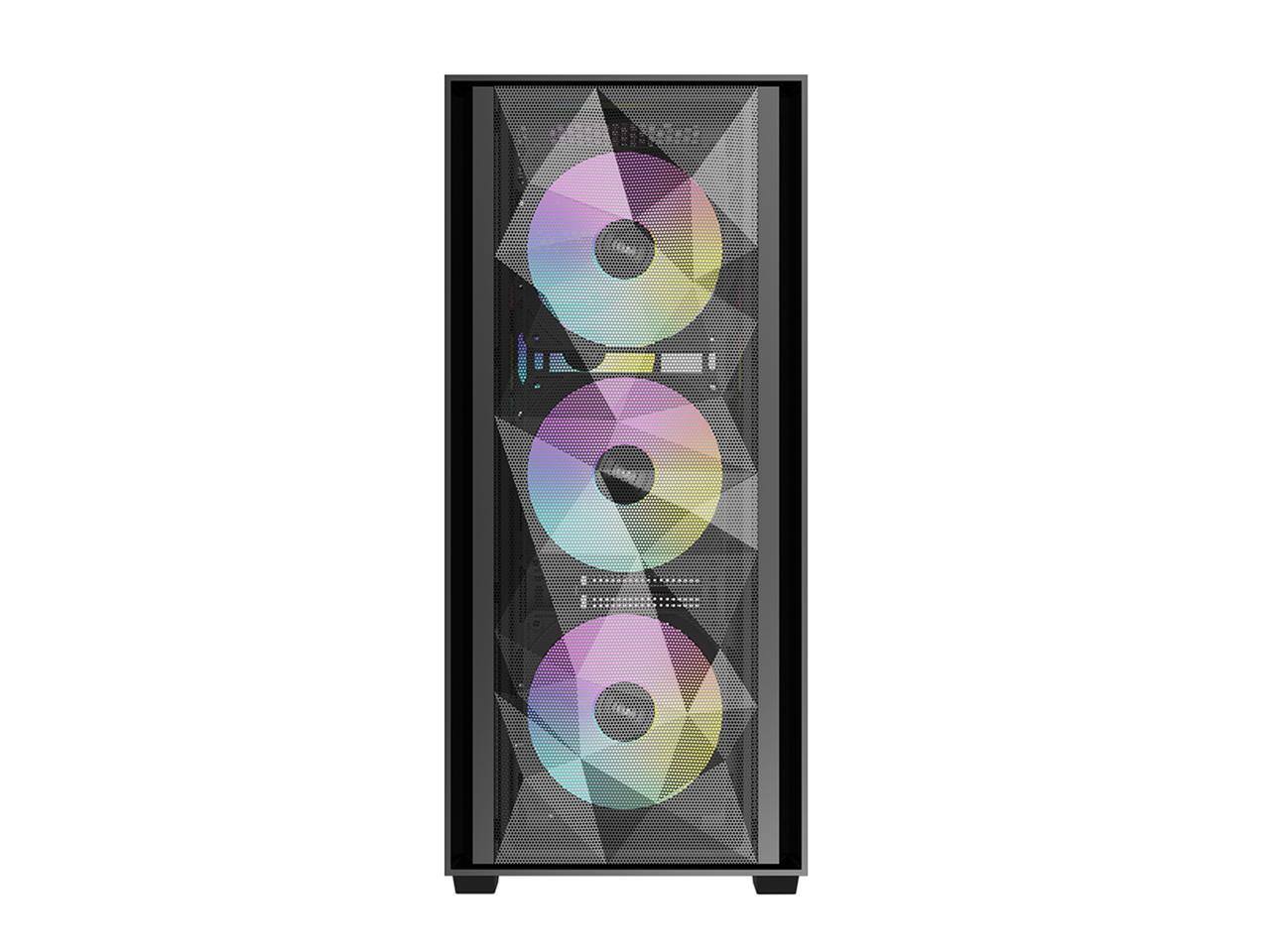 Alt View 2. ZOTAC - MEK AI Gaming PC - RTX 5060, Ryzen 5 5500, 16GB RGB DDR4, 1TB NVME SSD, 650W 80+ GOLD, WiFi 6E, Win 11 - Black.