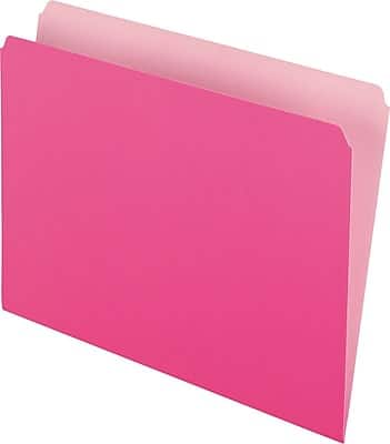 Pendaflex - Two-Tone Recycled File Folder, Straight Cut, Letter Size, 100/Box (152 PIN) - Pink price history on PriceWatchPro