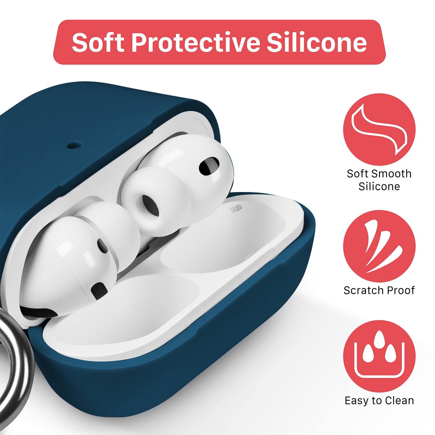 Soft Protective Silicone

- Soft Smooth Silicone
- Scratch Proof
- Easy to Clean