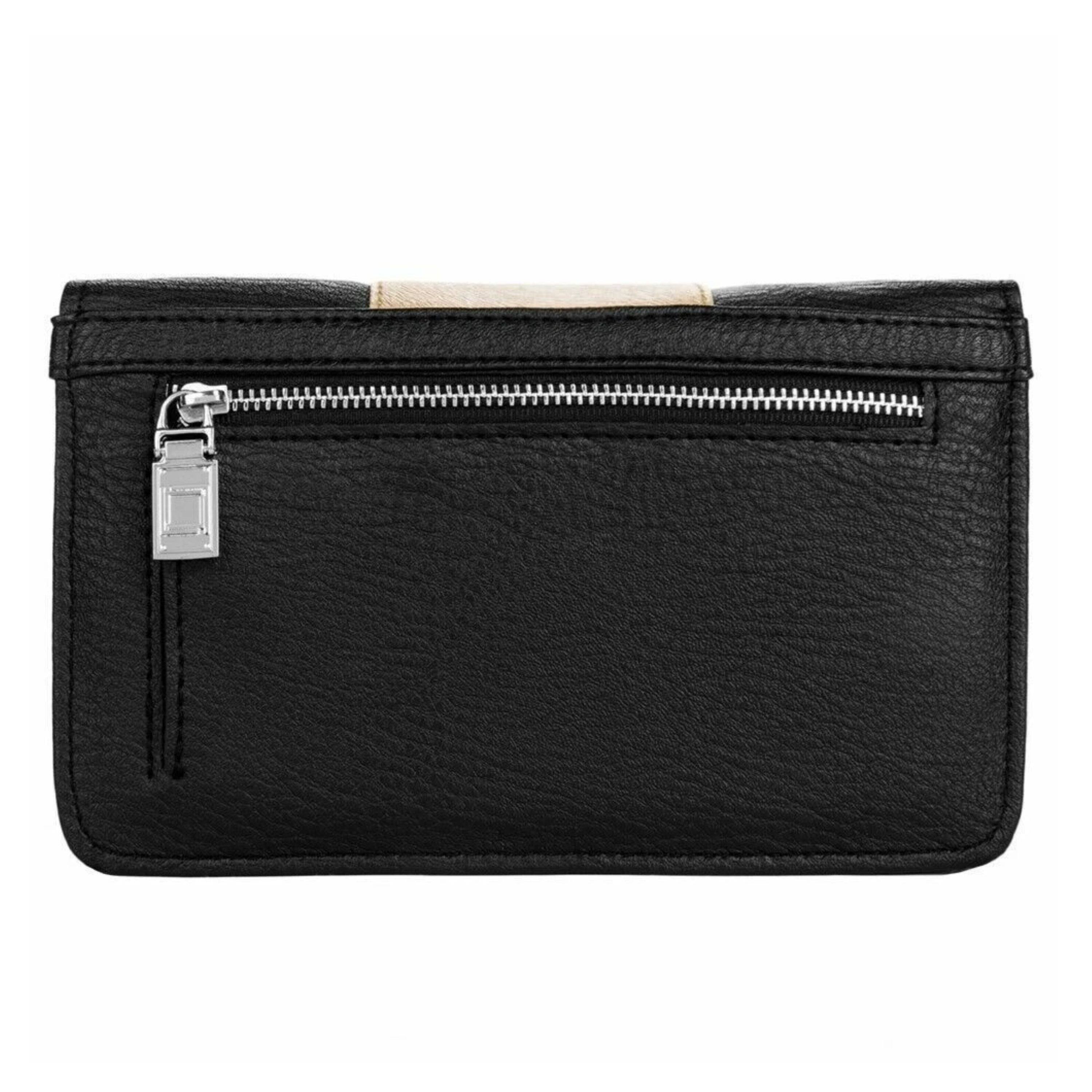 Back. Kitcheniva - Women Phone Wallet Purse Crossbody Bag For Samsung Galaxy A35 5G Black/Gold - Black/Gold.