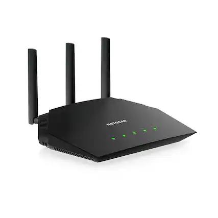 Angle. NETGEAR - AX1800 Wi-Fi 6 Router - Black.