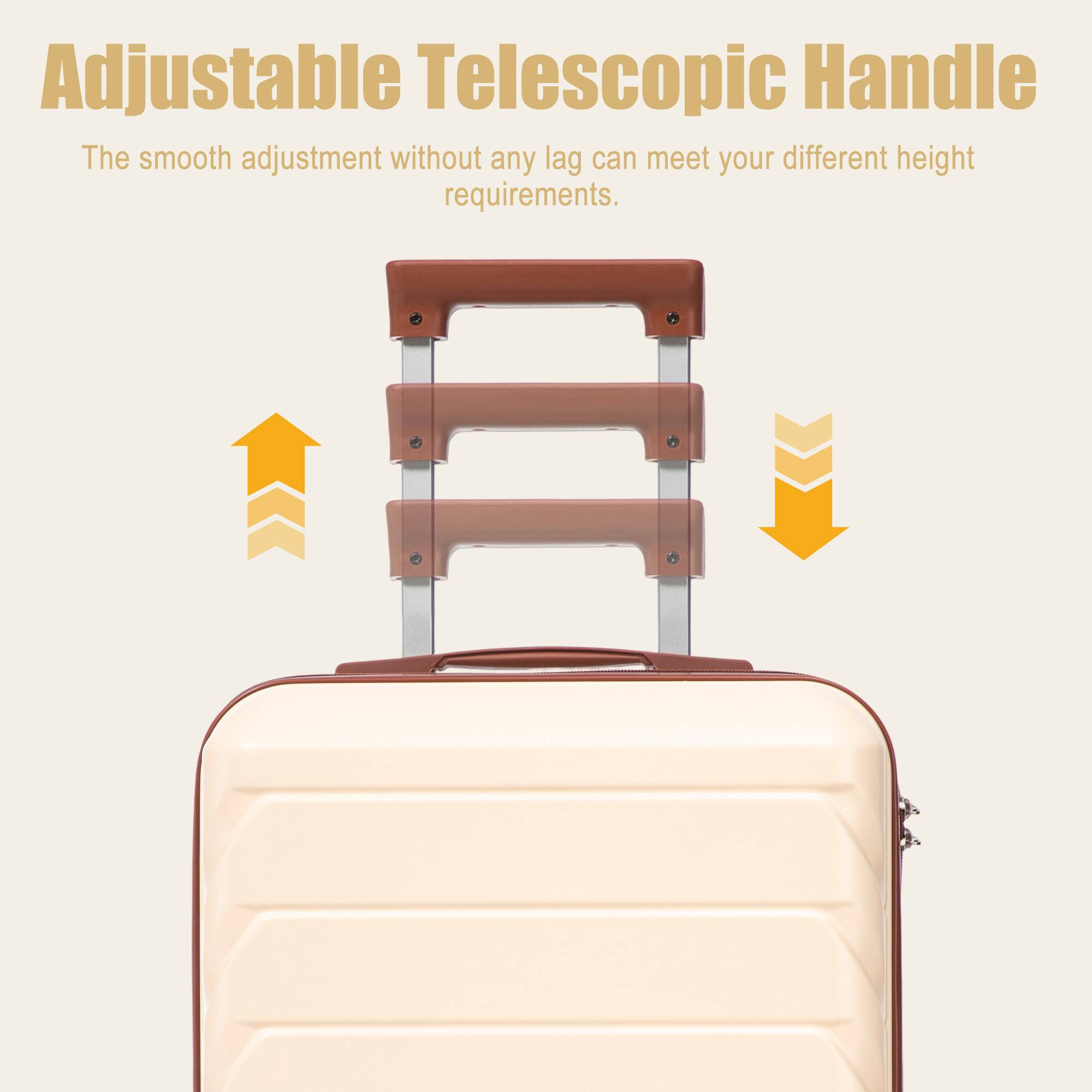 Adjustable Telescopic Handle  
The smooth adjustment without any lag can meet your different height requirements.