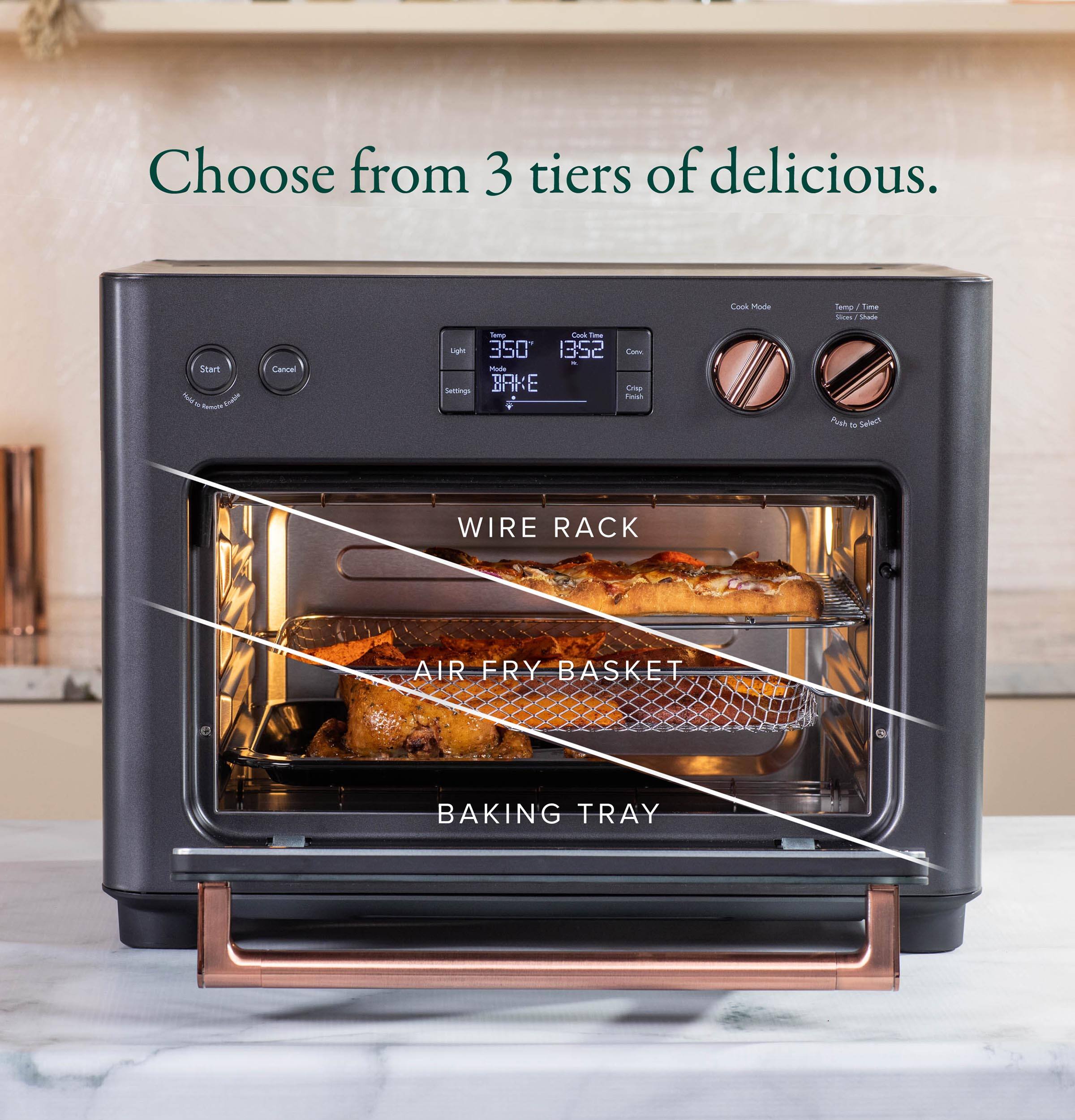 Alt View 13. Café - Couture Smart Toaster Oven with Air Fry - Matte Black.