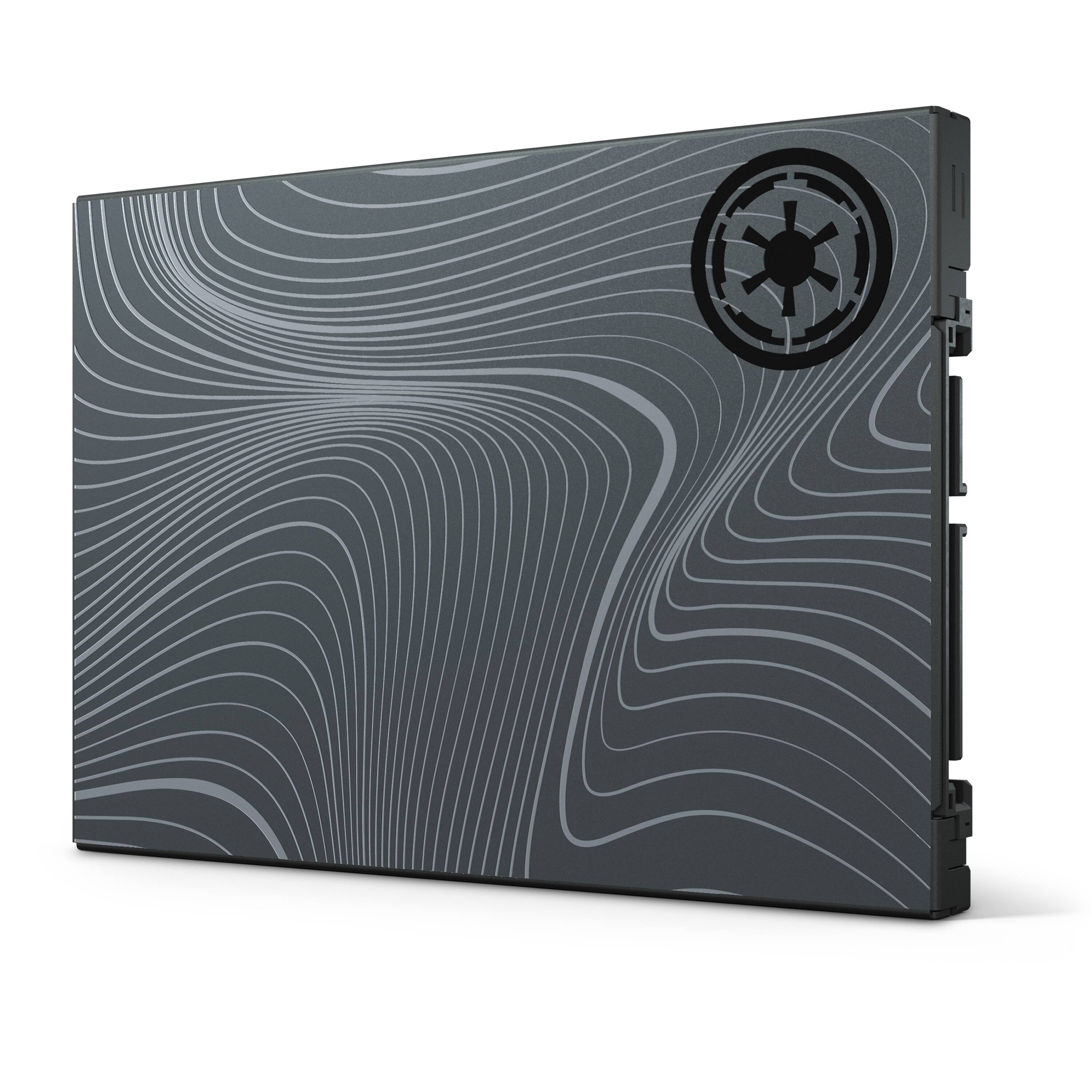 Front. Seagate - Star Wars SE Beskar Ingot Drive FireCuda  1TB Internal SSD SATA for Desktops - Gray.