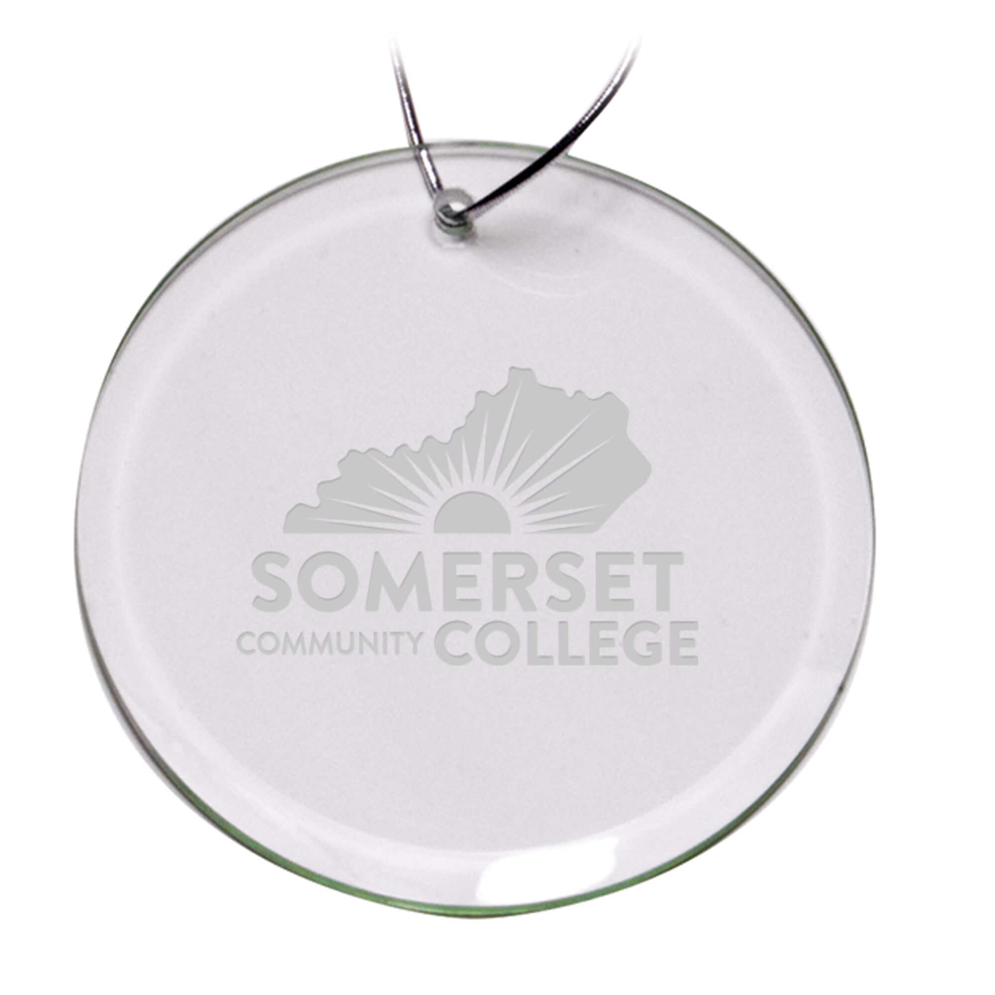 Jardine - Somerset Community College 3'' Round Glass Ornament - Multicolor
