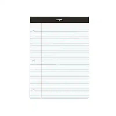Paper Notepad Staples Staples Double Sheet Notepad, 8.5