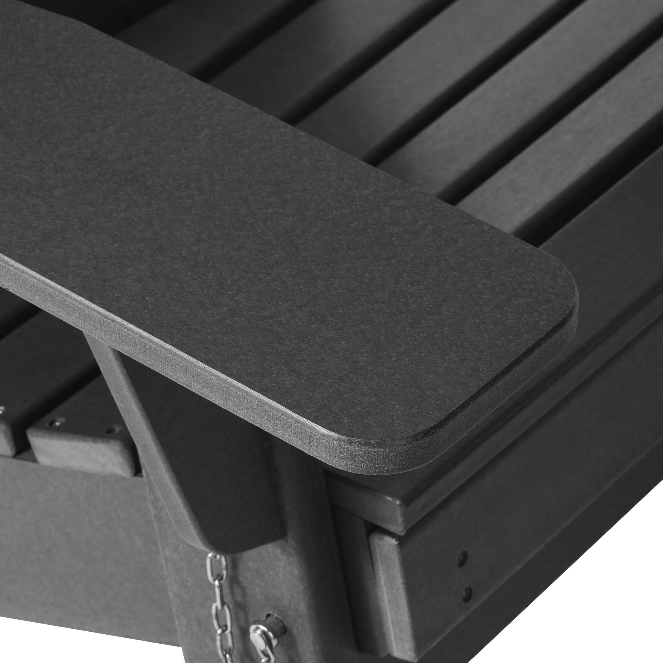 Alt View 6. WestinTrends - WestinTrends Malibu 2-Piece Outdoor Folding Adjustable Adirondack Chair with Cup Holder & Side Table - Gray.