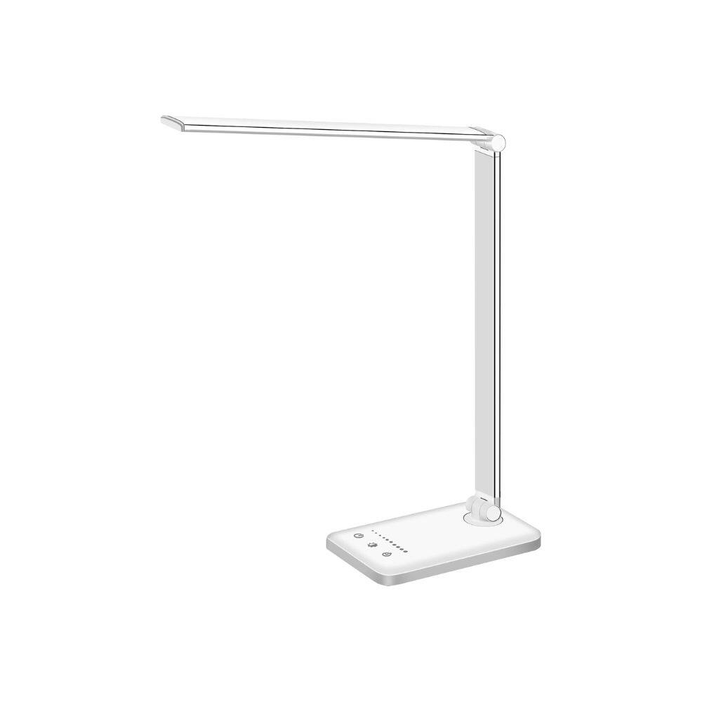 Front. Circuit Terra - LED Dimmable Desk Lamp With Timer - White.