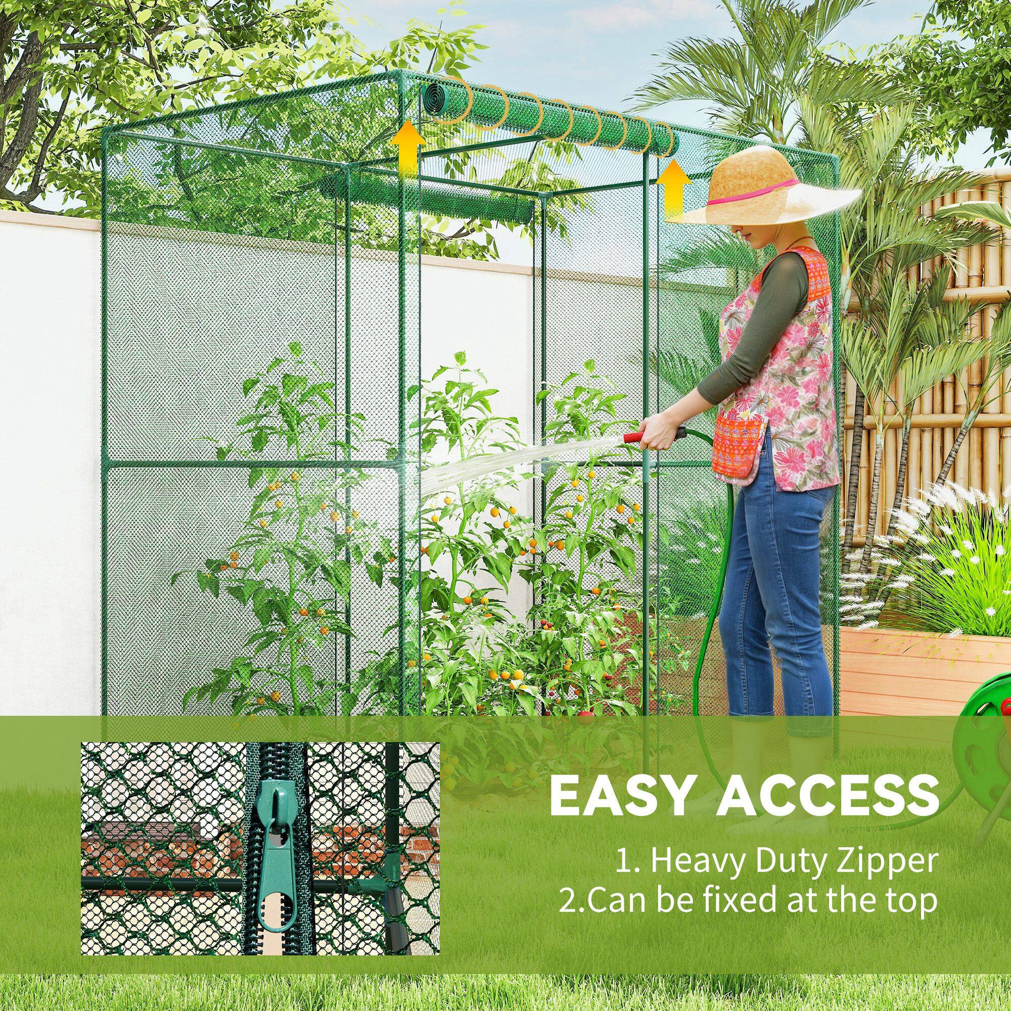 EASY ACCESS  
1. Heavy Duty Zipper  
2. Can be fixed at the top