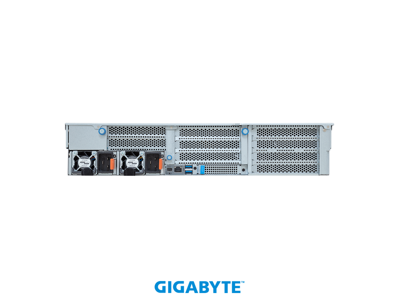 Alt View 2. GIGABYTE - GIGABYTE R283-SF0-AAL1 Rack Server - 5th/4th Gen Intel® Xeon® Scalable - 2U DP 4 x PCIe Gen5 GPUs (12 x drives).