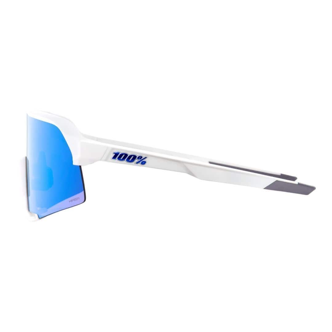 100% S3 Matte White HiPER Blue Multilayer Mirror Lens 60005-00006